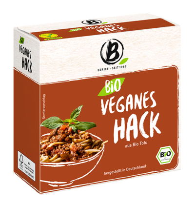 Abbildung der Berief Bio Tofu veganes Hack Packung
